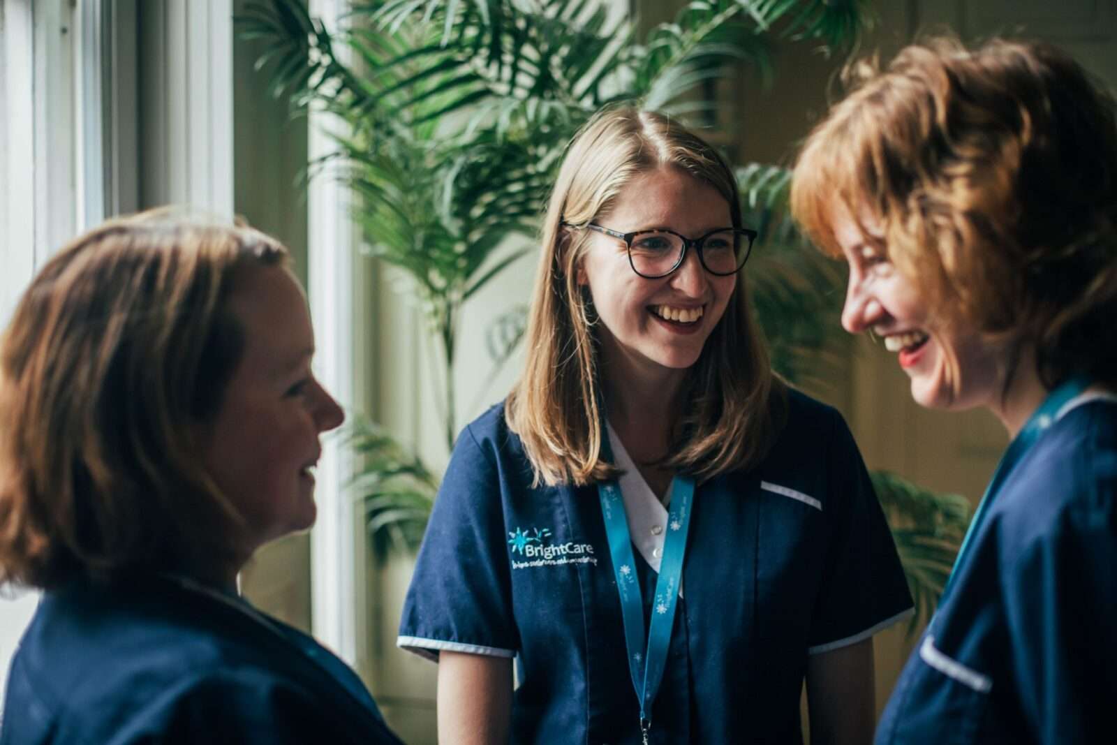 Bright Carers having a nice chat together