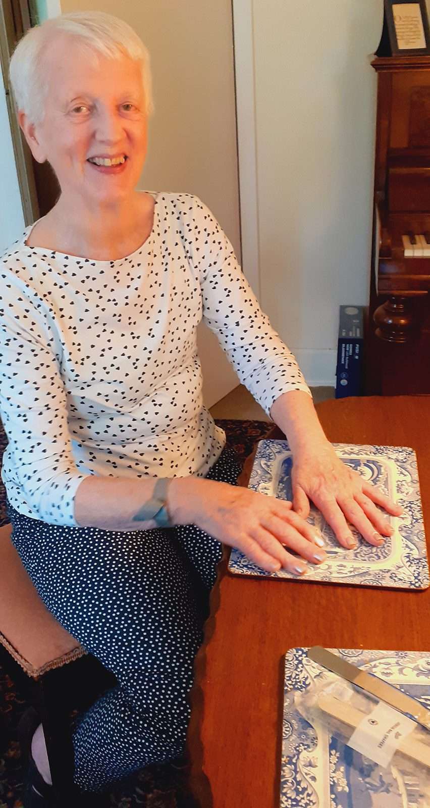 Happy home care client